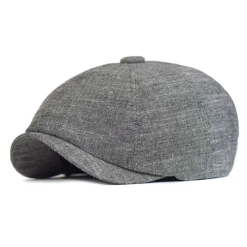 Newsboy ühise Põllumajanduspoliitika Meeste (sh risttoimse) Sidusega Puuvillane Kaheksa Paneel Müts Naiste Baker Poiss Mütsid Khaki Retro Mütsid Mees Barett 0