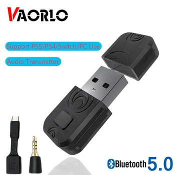 VAORLO Wireless Audio Transmitter Dongle For PS5/PS4/PC/Lüliti Toetus Kõrvaklapid Kõlar Traadita Bluetooth-Audio Transmitter
