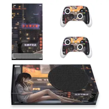 Tüdruk Stiilis Xbox Seeria S Nahka Kleebise jaoks Konsooli & 2 Kontrollerid Vinüül Decal Kaitsva Nahad Stiil 1