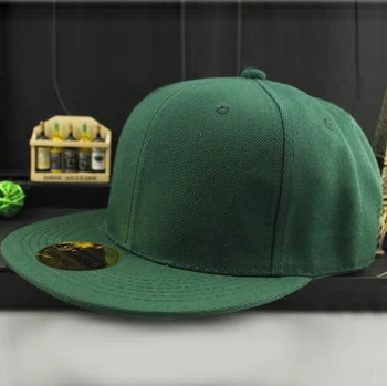 12 Värvi Reguleeritav Mehed Naised Baseball Cap Tahke Hip-Hop Snapback Korter Saavutas Hat Visor 0