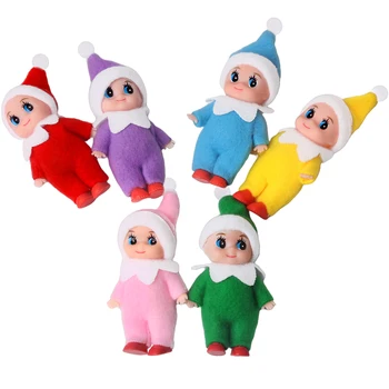 Kawaii Jõulud Fairy Twin Baby Baby Doll Rõivamanused 7 Cm Mini Topis Vikerkaar Lihavõtted Kingitus Mänguasi Tüdruk Poiss 0