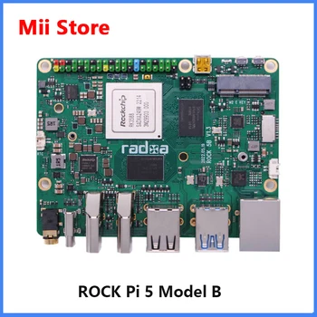 ROCK Pi 5 Mudel B , ROCK Pi 5B Radxa RK3588 8 core development board, RAM 8G 16G vabatahtlik