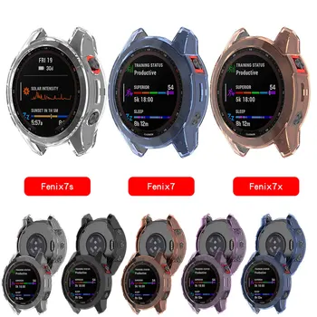 Kaitse Puhul Garmin Fenix 7X 7 6S Smart Watch Protector Pehme Raami Kaas TPÜ Juhul Kaas 7 Solar 7S Päikese 7X Päikese