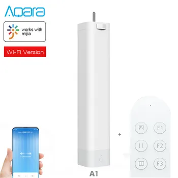 WiFi Direct-Link Aqara A1+kaugjuhtimine,sest mijia smart home,Tark, Intelligentne Elektriline Kardin Mootor töötab mijia Smart