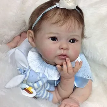 Imiku Mini Taassünd Baby Doll Silikoon Lapse Tõetruu Reaalne Soft Touch Käsitöö Kunsti Nukk Raven Vastsündinud Bonecas Bebes Menina