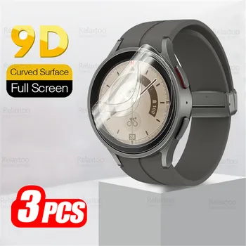 3tk Täis Kaardus Pehme Hüdrogeeli Film Samsung Galaxy Vaata 5 Pro Watch5 5Pro Watch5pro Smartwatch Ekraani Kaitsekile, Ei Klaas