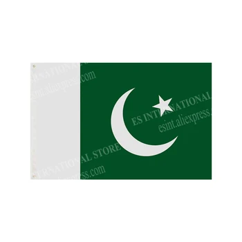 Pakistani Lipp Riiklikud Polüester Banner Sõidavad 90 x 150cm 3 x 5ft Lipu Üle Kogu Maailma kogu Maailmas Väljas
