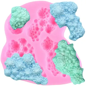 3D Mere Korallid Kujuga Silikoonist Hallituse Cupcake Torukübar Fondant Kook Dekoreerimiseks Vahendid Candy Savi Vaik Šokolaadi Köök, Küpsetamine, Hallitusseened