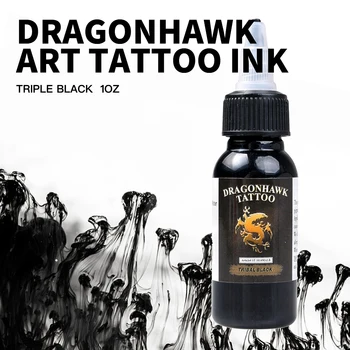 Dragonhawk Tätoveering Tint 1-Pack Musta Värvi Komplekt 1-untsist Pudelid Värvi Tätoveering Tint Alalise Tätoveering Tarvikud