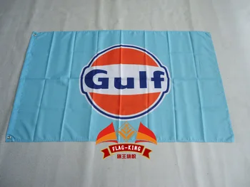 Gulf Racing Ruuduline Lipp 90*150CM polüester Lahe bänner
