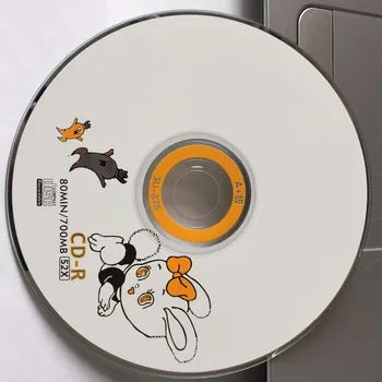 Hulgi-50 Kettad, A+ 52x 700 MB Tühi Valge Küülik Trükitud CD-R