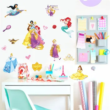 Cartoon Princess Seina Kleepsud Kids Room Kodu Kaunistamiseks Pannoo Kunst Lapsed Kleebised Sünnipäeva Kingitus