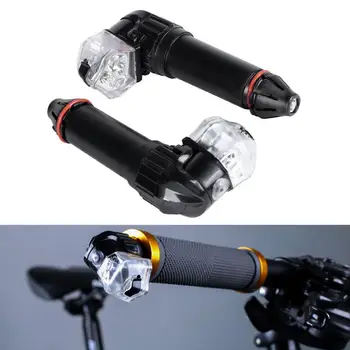 Paar USB-Charg Jalgratas Bike Jalgrattasõit suunatuli LED Lenkstangi Bar End Pistikud Märgutuled Sport Lülitada Tuled Ohutus