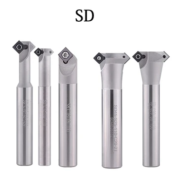 SD Faasimiseks Milling Cutter 45 Kraadi-12-10-110 C20-20-130 Lathe Tools Karbiid Lisab SPMW SDMB CNC Endmill Graveerimine Masin 0