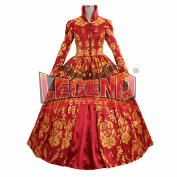 Punane Renassiance Keskaja Pulmapidu Kleit Naiste Pall Hommikumantlid Tantsu Kostüüm custom made