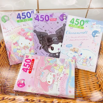 450Pcs Sanrios Kleebis, Brošüür Kawaii Hello Kittys Anime Cinnamoroll Minu Meloodia, Kuromi Pvc Tarvikud Dekoratiivsed Tüdrukud