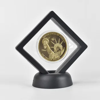 1 Triljoni Dollari Kulla Coinscryptocurrency mündi Pinnatud USA müntide Kogumise Metallist Mündi näita seista Metallist Mälestuseks Kingituse