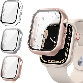 ekraani kaitsekile Apple Watch Juhul iwatch Bänd 44mm 40 mm 45 mm Karastatud klaas protector kate Apple vaadata Serie 8 7 6 5 4 3 SE