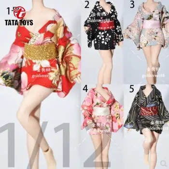 1/12 Skaala naiste riided, seksikas kimono sobib 6 tolli tegevus PHMB2018-T01A T01B PLLB2020-T02A/B joonis keha mudel