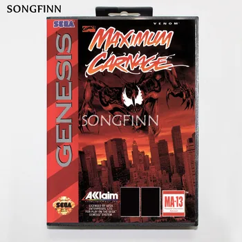 16 bit MD Mälukaart, Karbi jaoks Sega Mega Drive jaoks Genesis Megadrive - Venom Maksimaalne tapatalgud