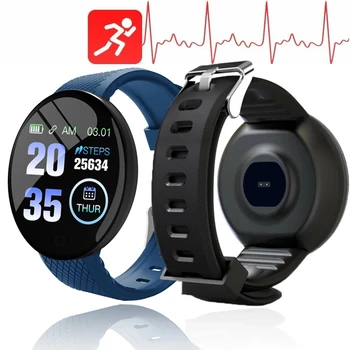 D18 Smart Olge Mehed Naised Watch Fitness Tracker Südame Löögisageduse Monitor Vererõhu Pedometer Sport Smartwatch Laste Äratuskell