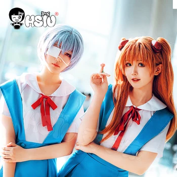 Ayanami Rei cosplay riided Asuka cosplay riided Anime EVA Cosplay HSIU Kostüüm Kooli Ühtne