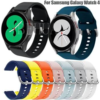 20MM WatchStrap Samsung Galaxy Vaata 4 44mm 40mm / Classic 42mm 46 mm WatchBand Silikoon Smart Käepaela Käevõru Vöö correa