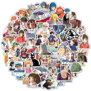 10/30/50/100tk Mix Ghibli Hayao Miyazaki Anime Graffiti Kleebised DIY jaoks Rula Kitarr Sülearvuti Pagasi Kawaii Decal Kids Mänguasi