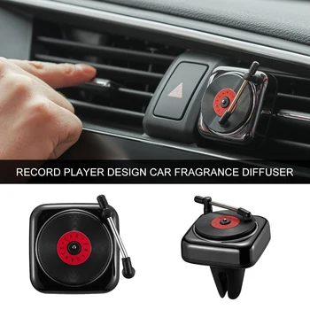 Auto parfüümi CD plaadimängija õhu väljalaskeava auto konditsioneeri vent kaunistused retro auto lõhn aroomiteraapia clip õhuvärskendaja
