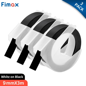 Fimax 3TK Label Maker ühildub Dymo 3D-Märgis Lindid Mitmevärviline 9mm printerilint Motex E101 1610 Märgise Masin-Lindid