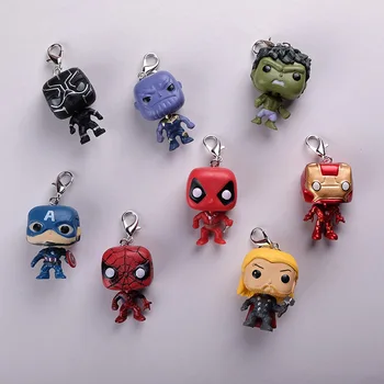 Disney Võtmehoidja Marvel Avengers Spider-Man Iron Man Hulk Deadpool Auto Võti Kott Keti Ripats Tarvikud Kingitus