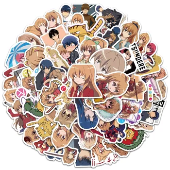 10/50tk Anime TIIGER × DRAAKON! Cartoon Toradora! Kleebis Mootorratta Pudel Pagasi Kitarr Rula Sülearvuti Graffiti Kleebised