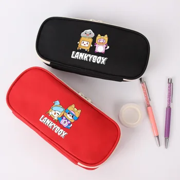 Lankybox cartoon pliiats pliiats juhul lõuend kott kirjatarvete lukuga kott rahakoti õpilane Anime Paigal hoidmine pen kasti lapse kingitus