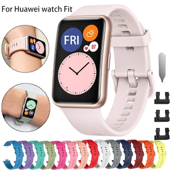 Kummist Asendamine Rihma Huawei Vaata Sobib Bänd Sport Smart Veekindel Randme Watchband Käevõru Accessorie jaoks Huawei Sobib