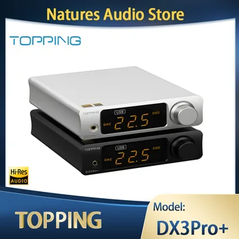 TOPPING DX3 PRO+ DX3 PRO Plus HIFI DAC Kõrvaklappide Võimendi DX3pro pluss DSD256 ES9038Q2M Kõrge Resolutsiooniga Dekooder Preamplifier