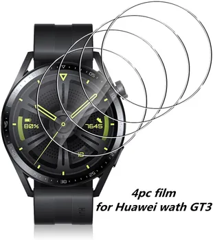 4Pack Karastatud Klaas Ekraani Kaitsed jaoks Huawei Vaadata GT 3 46 mm Plahvatus-Tõend, Anti Scratch Smartwatch kaitseklaas film