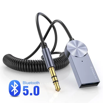 Baseus Aux Bluetooth Dongle Adapter Kaabel 3.5 MM Jack Aux Bluetooth-5.0-Vastuvõtja