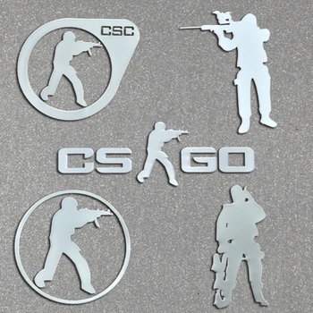 Erilist CSGO Metallist Logoga Kleebis Sülearvuti Tablett Mobiiltelefoni Lauaarvuti, digikaamera Isikupärastatud DIY Teenetemärgi
