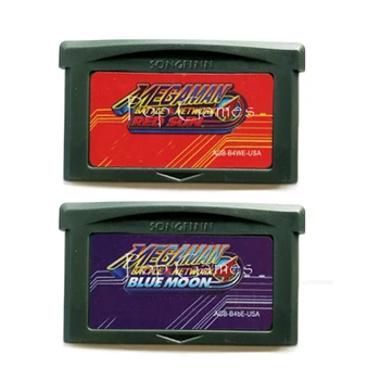 Mega Man Battle Network 4 Blue Moon Punane Päike USA Versioon on 32 Bitine Video Mängu Kasseti Konsooli Kaardi Pihuarvutite Player