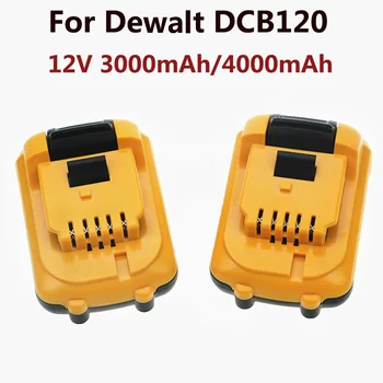 Asendaja Dewalt DCB120 Liitium-ioon Akud 12V 3Ah 4Ah Aku DCB123 DCB125 DCB124 DCB122 DCD710 Elektrilised Tööriistad Aku