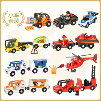 erinevaid vabatahtlik raudtee auto utility vehicles õhusõiduki kooskõlas puidust lood puidust rongid Lapsed auto mänguasi
