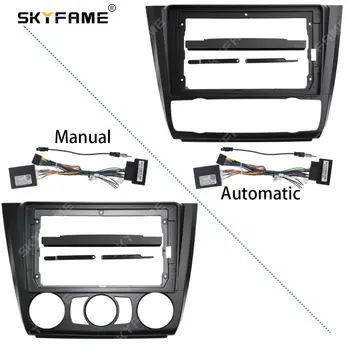 SKYFAME Auto Sidekirmega Raami Adapter Canbus Kasti Dekooder BMW 1-Seeria E81 E82 E87 E88 Android Raadio Kriips Panel Frame Kit