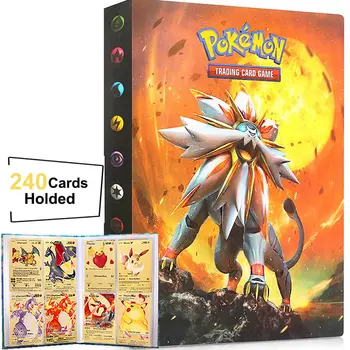 240Pcs Pokemon Kaardid Album Raamat Maks Pokémon Anime Treener Kaart Kogumise Omanik Kausta Mängides Mängu Kaart Sideaine Lapsed Mänguasjad Kingitus