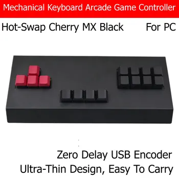 RHK-J500KM Mehaaniline Klaviatuur Arcade Game Controller Kaasaskantav pikavaihdettavaa PC USB