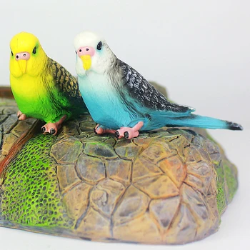 Loominguline Simulatsiooni Papagoi Parakeet Kääbus Maastiku Ornament Loomade Mudel Muru Figuriin Kunstlik Lind Fotograafia Rekvisiidid