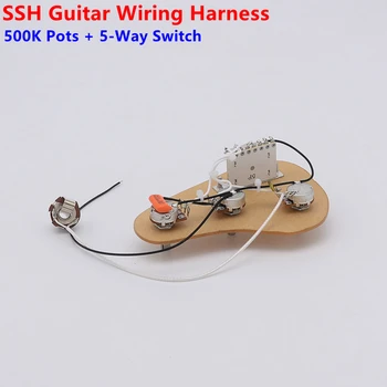 1 Komplekt SSH-Electric Guitar Juhtmestik ( 3x 500 K Potid + 5-Way Lüliti + Pistik ) Jaoks, ST