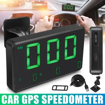 Auto GPS-Display-HUD Spidomeeter 4.5 Tolline C80 Kiirus Läbisõidumõõdiku Näit HUD Display Digital Kiirus Häire MPH KMH Kõrgus Ekraan