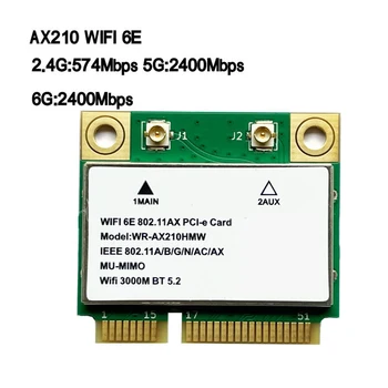 Dual Band Võrk WiFi Kaart Bluetooth-ühilduva 5.2 2.4 G/5GH Wi-Fi Traadita Võrgu Kaart 5374M WIFI 6E Traadita Kaardi Sülearvuti
