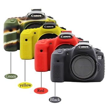 Pehme Canon 60D Kaamera Kott, Silikoonist Juhul Kummi kaamerakott Canon 60D Kaitsev Keha Katab Nahk