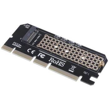 M. 2 NVMe SSD NGFF, et PCIE 3.0 X16 Adapter Klahvi M Interface Card Suppor PCI Express 3.0 x4 2230-2280 Suurus m.2 Full Speed